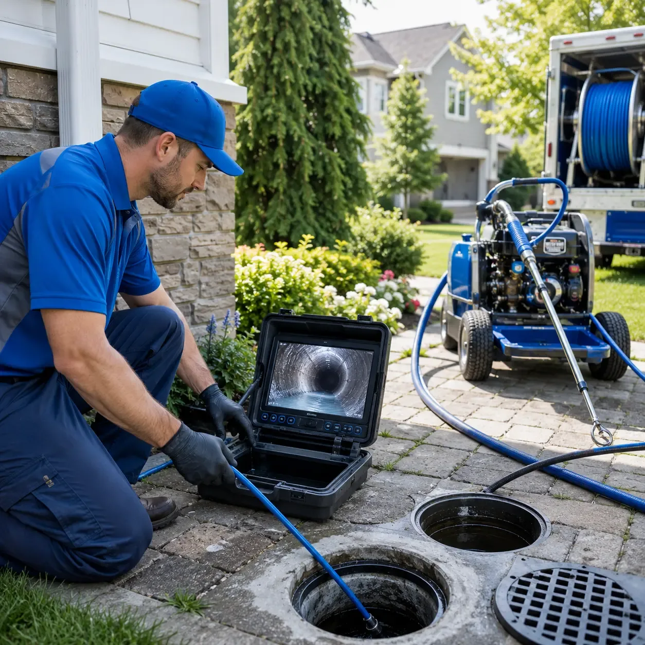 Outdoor drain cleaning professionals serving Bally, PA